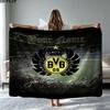 1PC Borussia Custom Name Patterned Flannel Blanket Suitable For All Seasons for Home Decor Warmth and Comfort Gifts Holiday Present