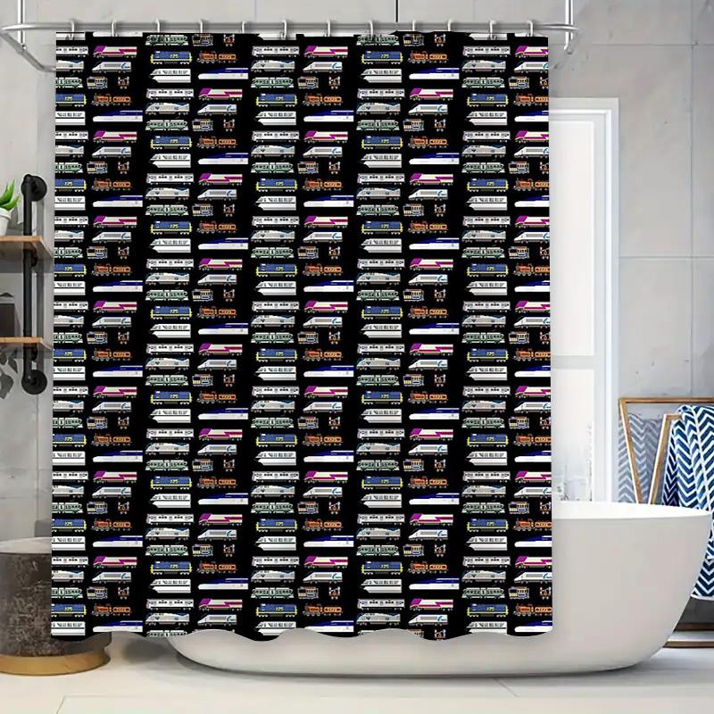 

Boho Shower Curtain Nature Forest Trees Landscape Bathroom Decor Set Vintage Floral Patterned Washable Backdrop W60H190(CM)-1 Pcs