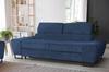 Sofa Couch Savio Living Room Family Furniture Black Corduroy Reg Headrest