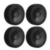 4pcs 1 10 RC Tires Set Rubber Strong Buffering High Wear Resistance Durable Wheels Set for 1 10 Flat Sports Car Black