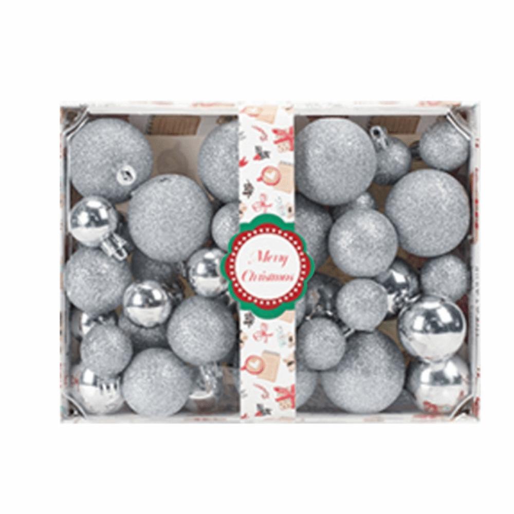 42Pcs 3/4/5cm Christmas Balls Set Creative Xmas Tree Pendants  Happy New Year Decoration