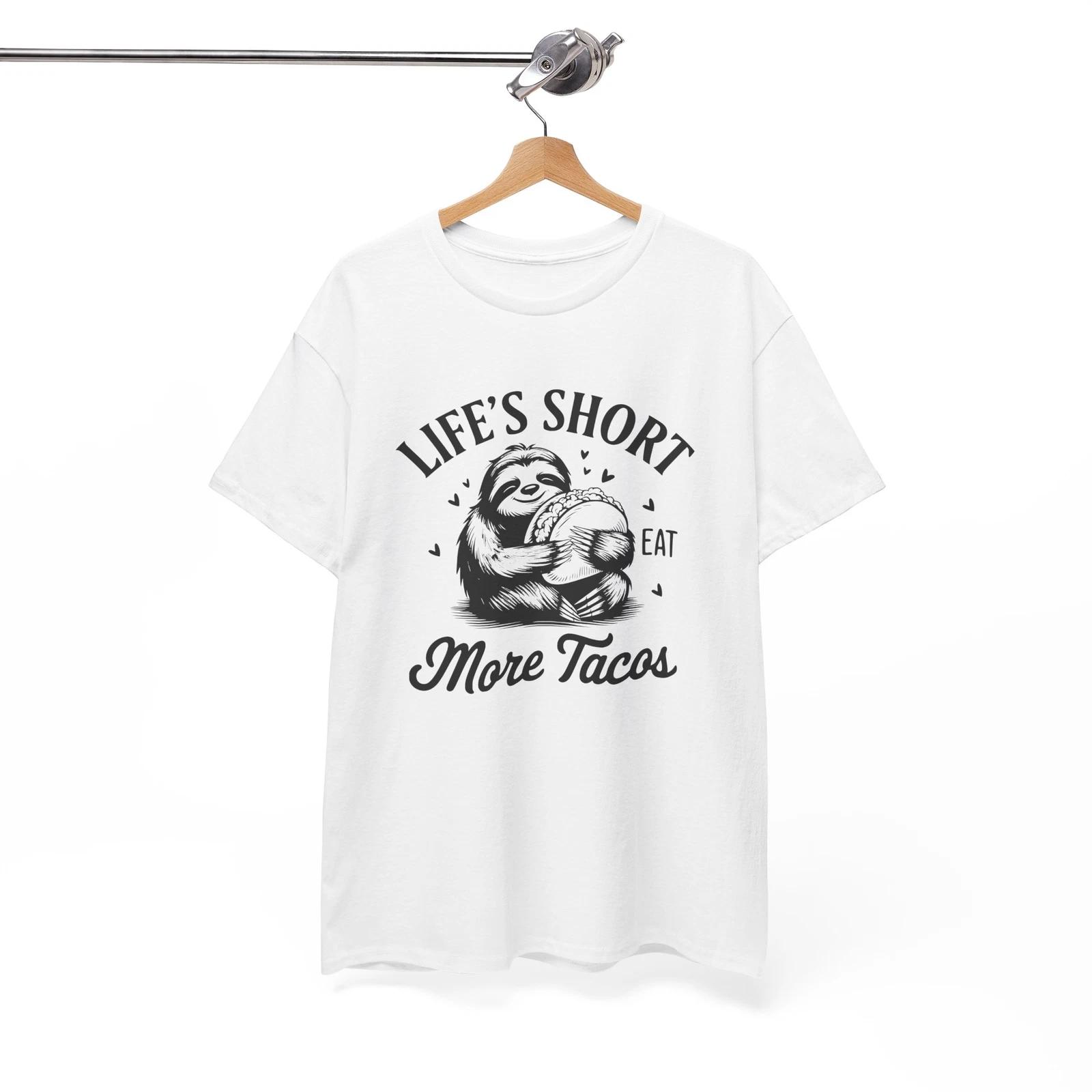 

Witty T-Shirt - Smart & Funny Tee Life s Short Eat More Tacos Shirt XL