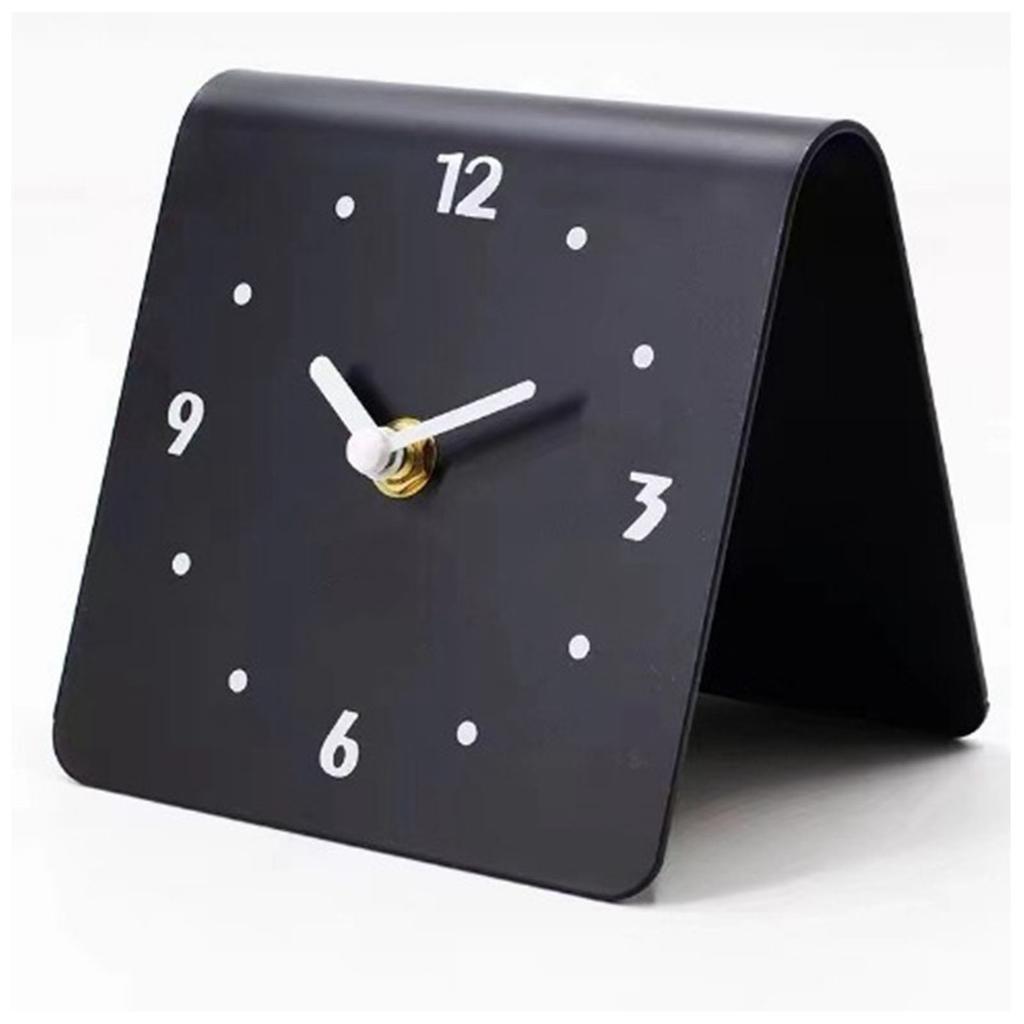 Desktop Clock   Quiet Movement Metal Desk Clock Ornament for Bedroom Bedside Living Room Home