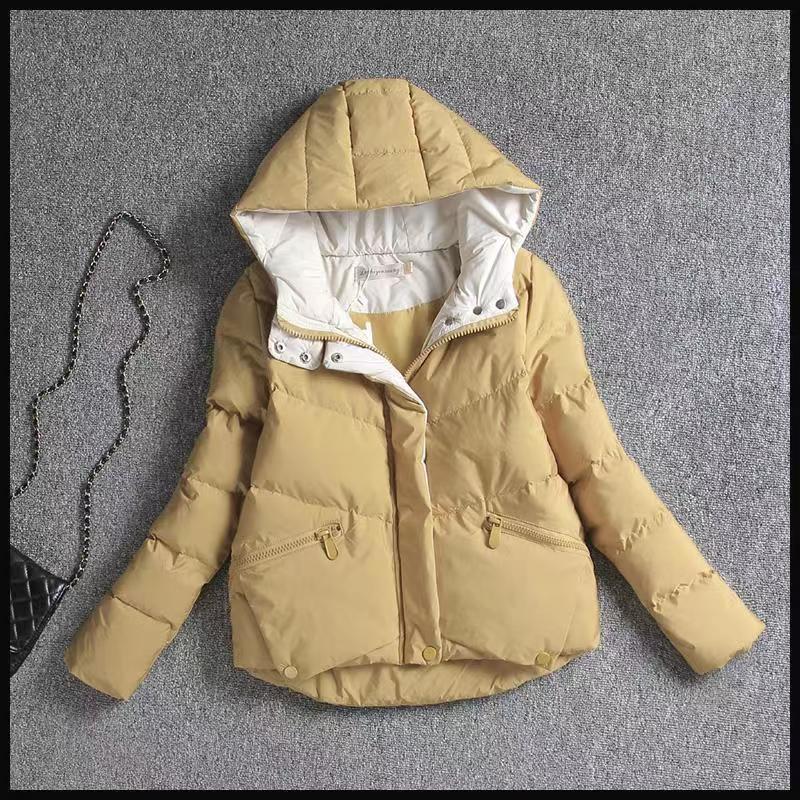 Trendy 2023 Women's Hooded Petite Cotton Jacket – Age-Reducing, Fashionable Short Cotton-Padded Coat