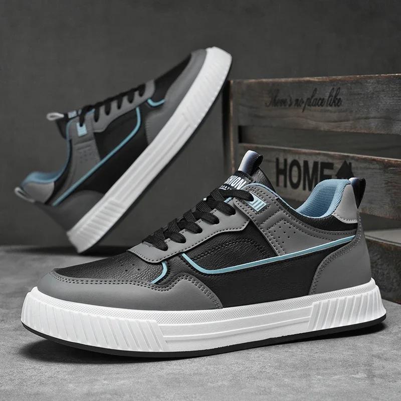 

Leisure Breathable Sports Shoes New 2025 Summer All-match Student Small White Shoes Youth Fashion Board Shoes 46 чорний