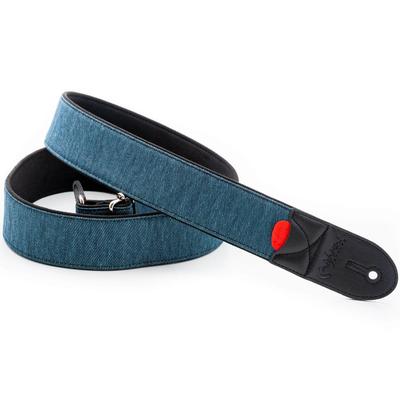 Straps 5cm BLUE RightOn! Guitar/Bass Strap, Wide, 80-145cm, DENIM-50,