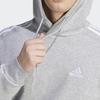 adidas Men's Essentials Fleece 3-Stripes Hoodie Medium Grey Heather IJ6474