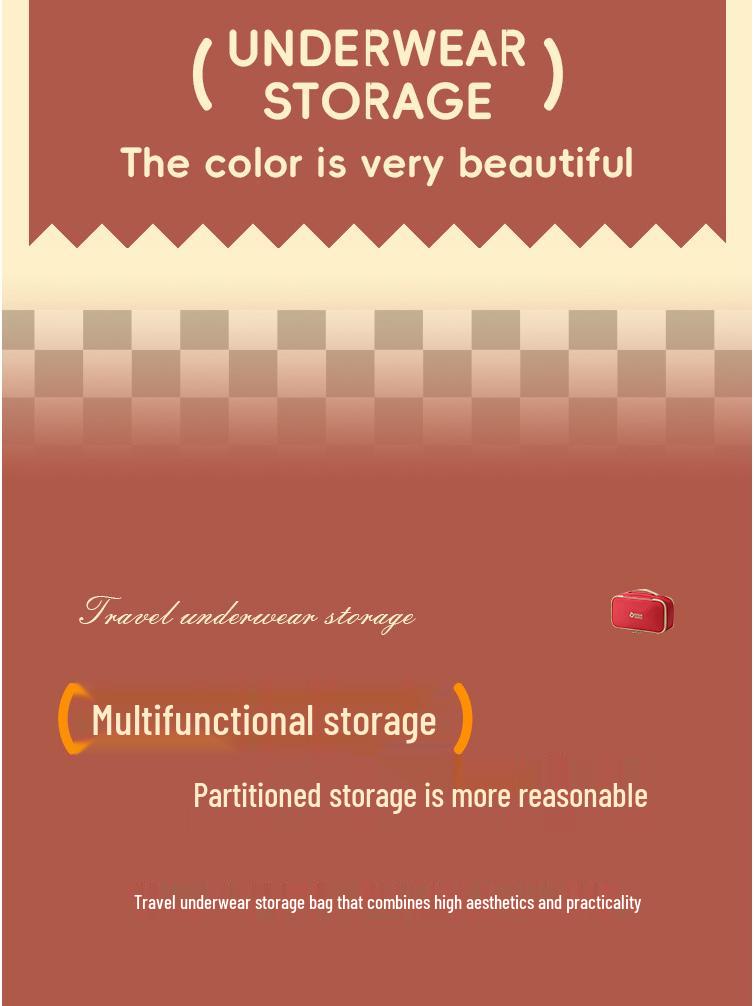 Dopamine Multifunctional Underwear & Sock Travel Organizer Bag