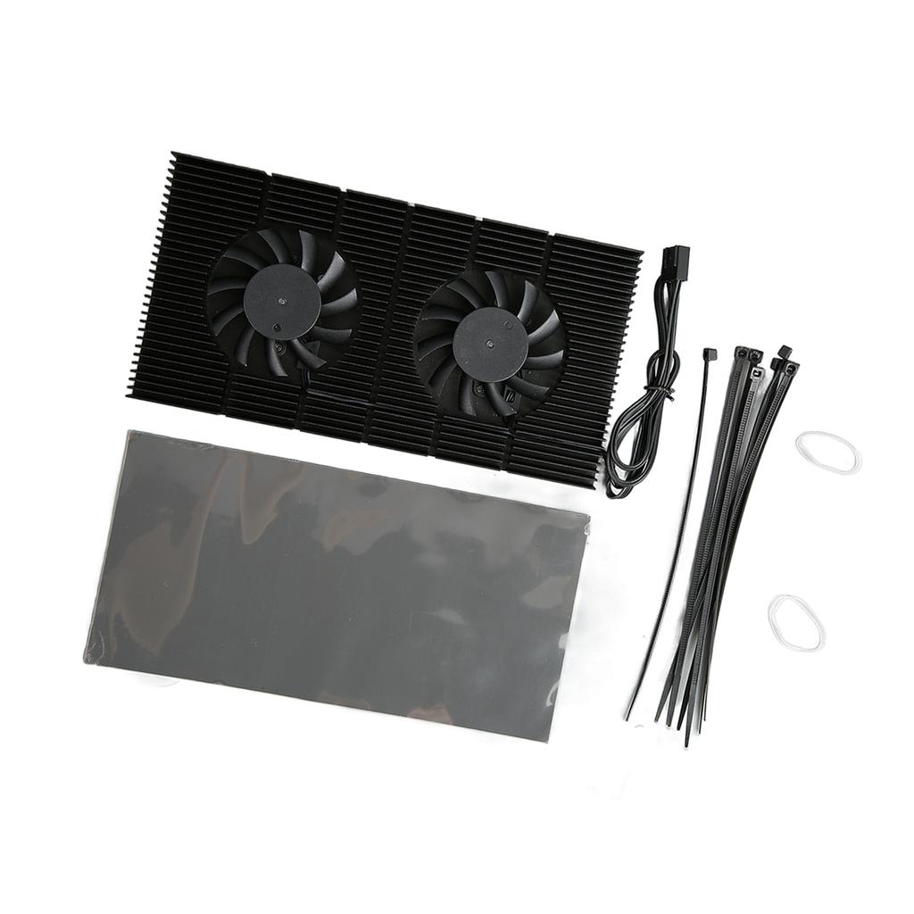 GPU Backplate Radiator Aluminum Alloy Fast Heat Sink 4 Pin Backplane Memory Cooler for RTX3090 3080 3070