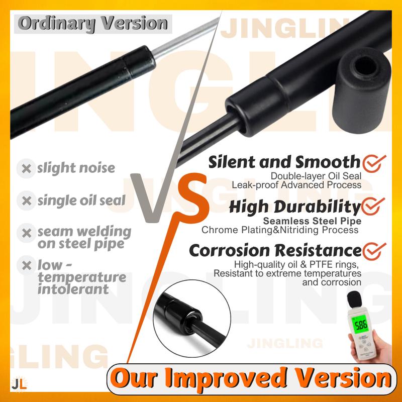 Qty(2) Hood Struts for Mercedes-Benz EQE (V295) 4-door Sedan 2023-Present Front Bonnet Gas Spring Shock Absorbers Lift Supports