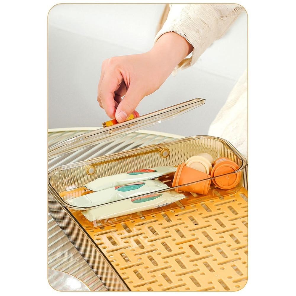 Double Layer Design Double Layer Tea Tray With Handles Tea Serving Tray Tea Serving