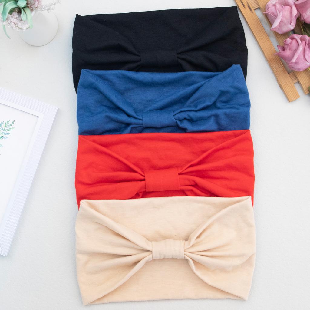 1PC Women Wide Headbands Soft Fabric Elastic Hairbands Women Girls Hair Accessories
