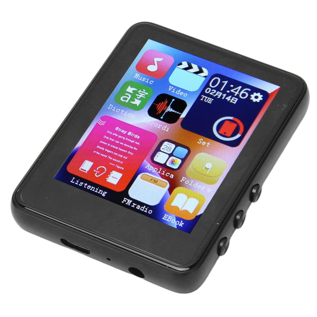 2.4in MP3 Player HD Full   Noise Reduction  5.0 FM Radio E Books Voice Recorder for Music