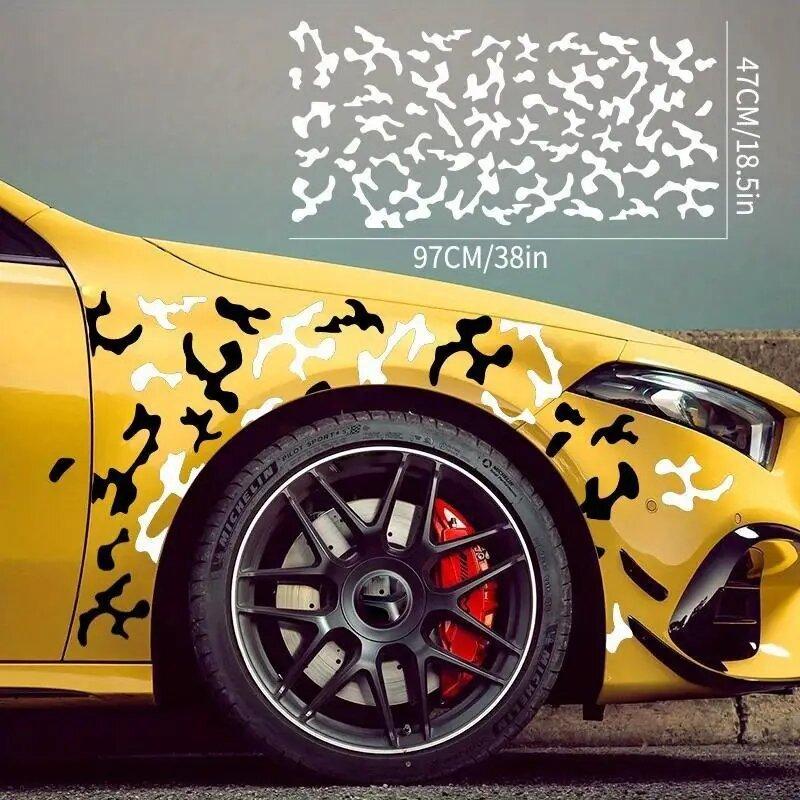 Creative Car Sticker Fancy Design Vinyl Sticker Car Body DecorationMulti-color-For Cars, Trucks, Walls, Laptops, Windows