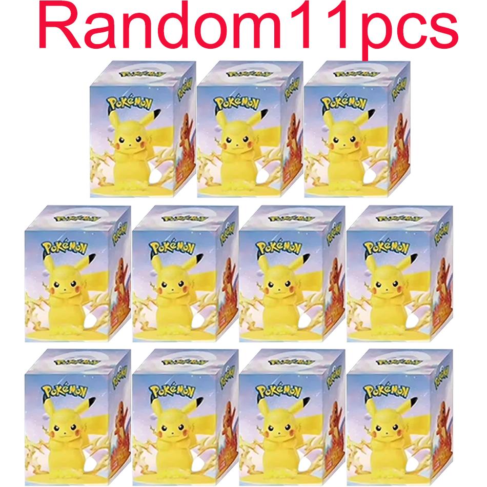 12Pcs Pokemon Action Figure Blind Box Pikachu Anime Models Desktop Decoration Kids Gift