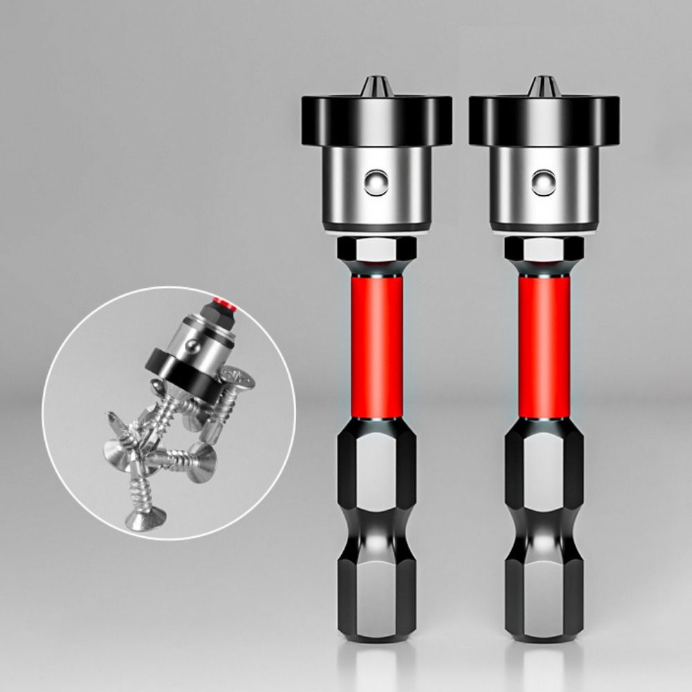 5pcs Anti-Slip Magnetic Screwdriver Bit Positioning Drill Bit Set  Electric Screwdriver