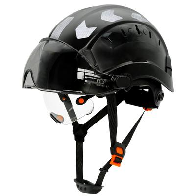 PerldVerge Construction Helmet, Safety Helmet, Occupational Helmet, Lightweight, with Clear Visor, Durable Work Helmet, EN397 Compliant