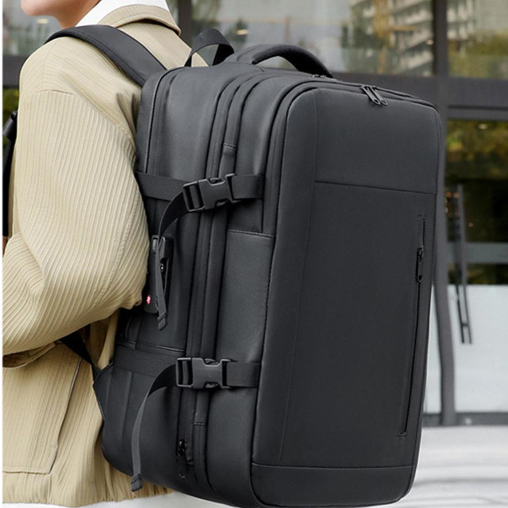 Vacuum Travel Bags Expandable Vacpack Backpack Expandable Travel Backpack with Lock Vacuum Compression Sealing Daypack