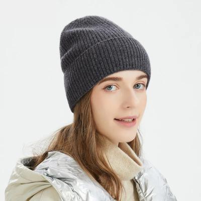 100% Wool Women'S Knitted Hat Warm Autumn And Winter Gorra Invierno Mujer  Bonnets For Women Outdoor Casual Sombreros De Mujer