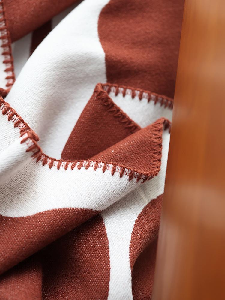 Pea Knitted Blanket, Sofa Blanket, Leisure Blanket, Homestay Decoration, 130x180cm