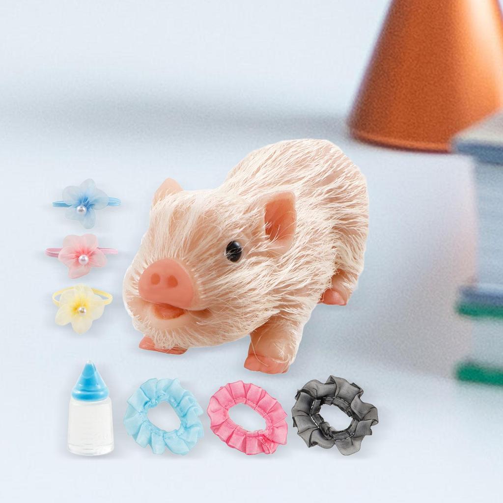 Full Body Silicone Piglet Cute Lifelike Reborn Baby ,