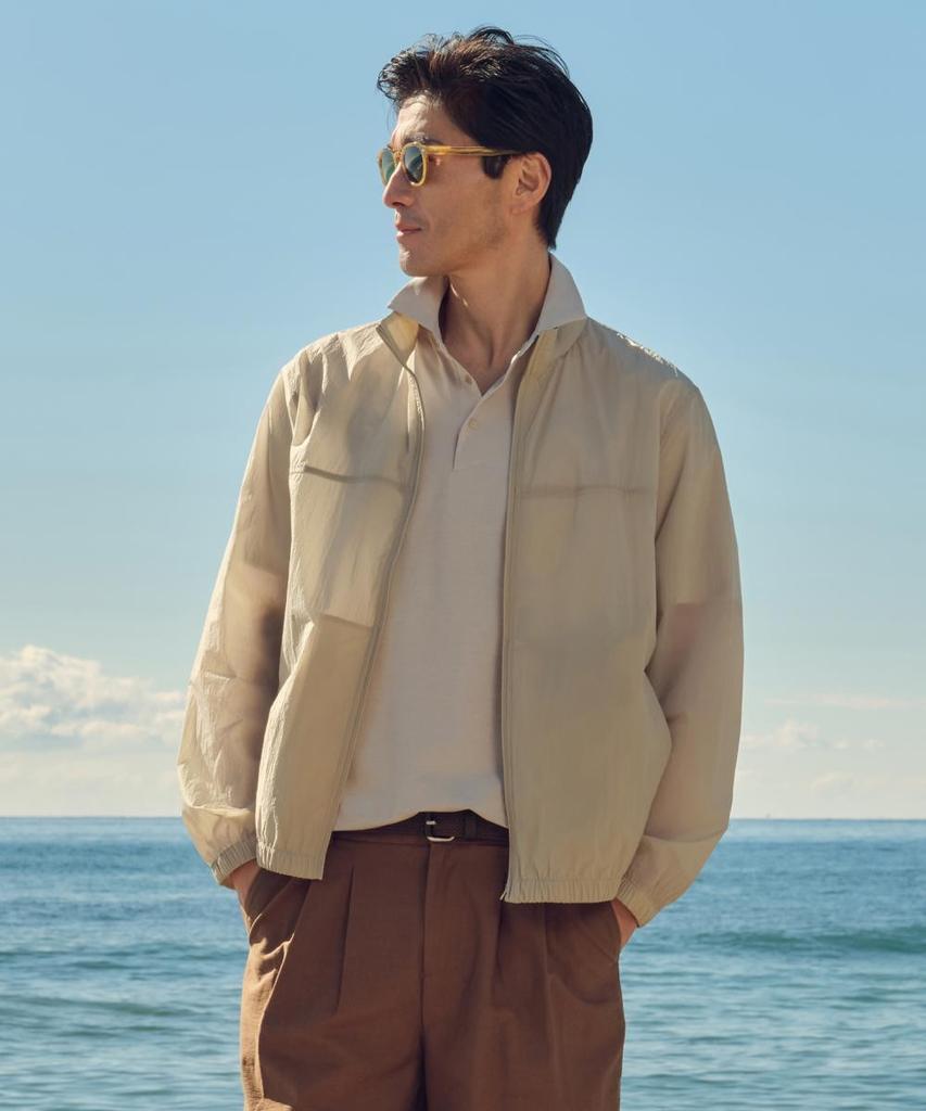 Notig Nylon Windbreaker Jumper Beige_Ols1Jpuf103I1