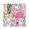 24 Sheets Floral Theme Craft Paper Scrapbook Vivid Prints for Scrapbooking, Party