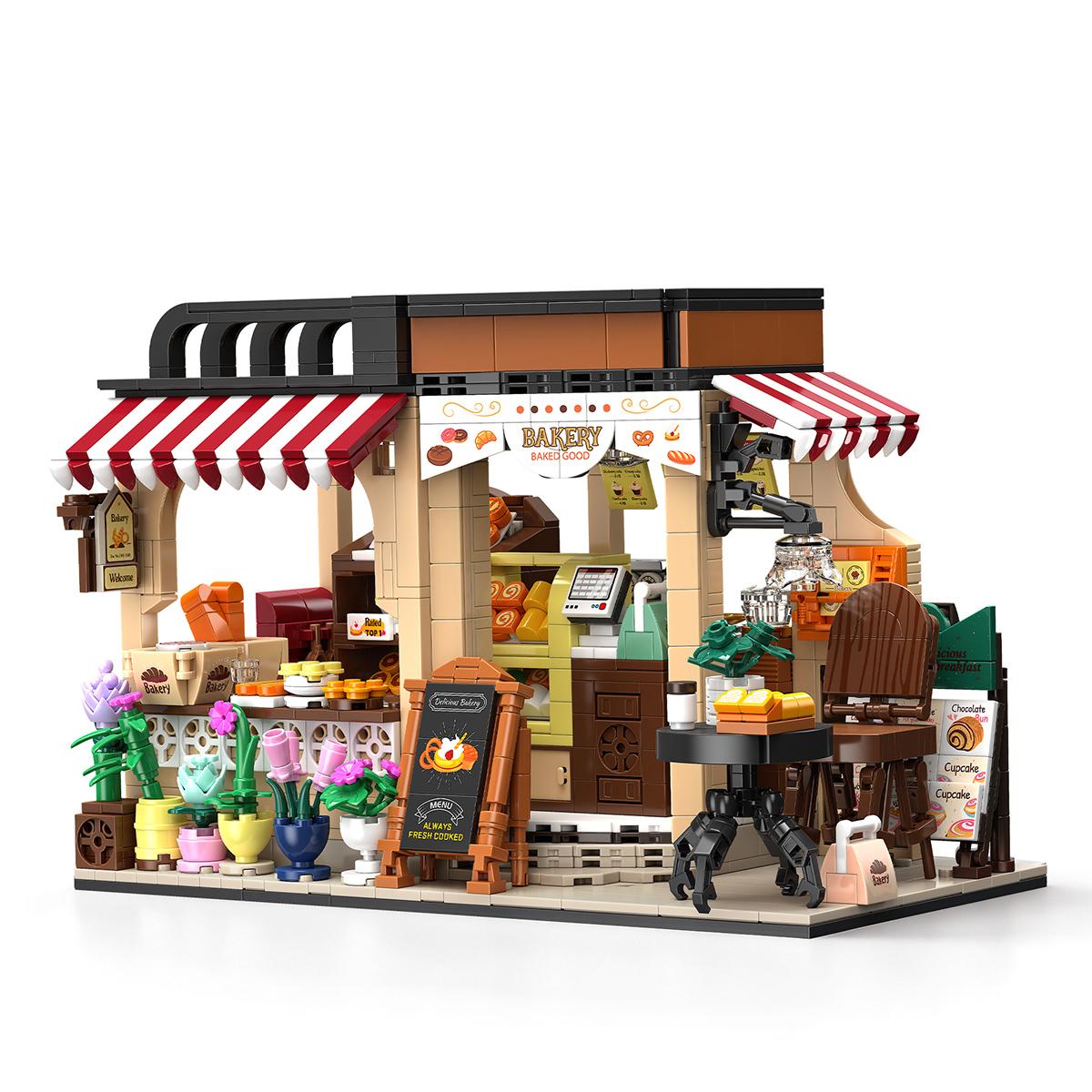 High-Quality 1205Pcs High-Quality Bread High-Quality House Construction set High-Quality Building High-Quality Blocks High-Quality Toy High-Quality