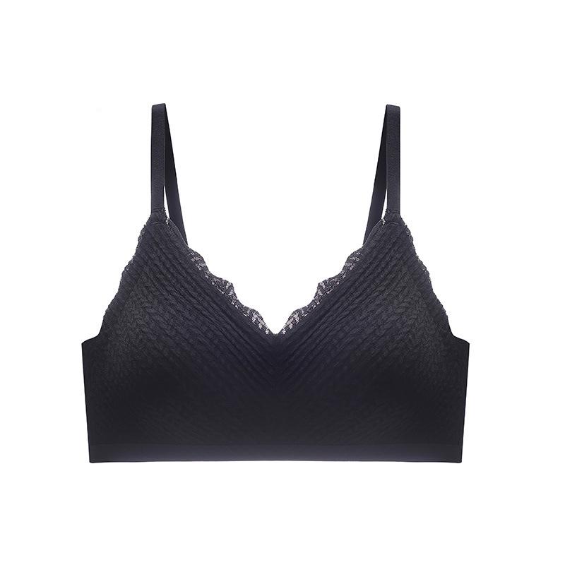 

Беспроводной кружевной бюстгальтер с эффектом пуш-ап для маленькой груди - Предотвращает провисание, Бесшовный, Удобный, Сексуальный дизайн спинки XXL (Recommended 135-158 lbs, 38ABC)