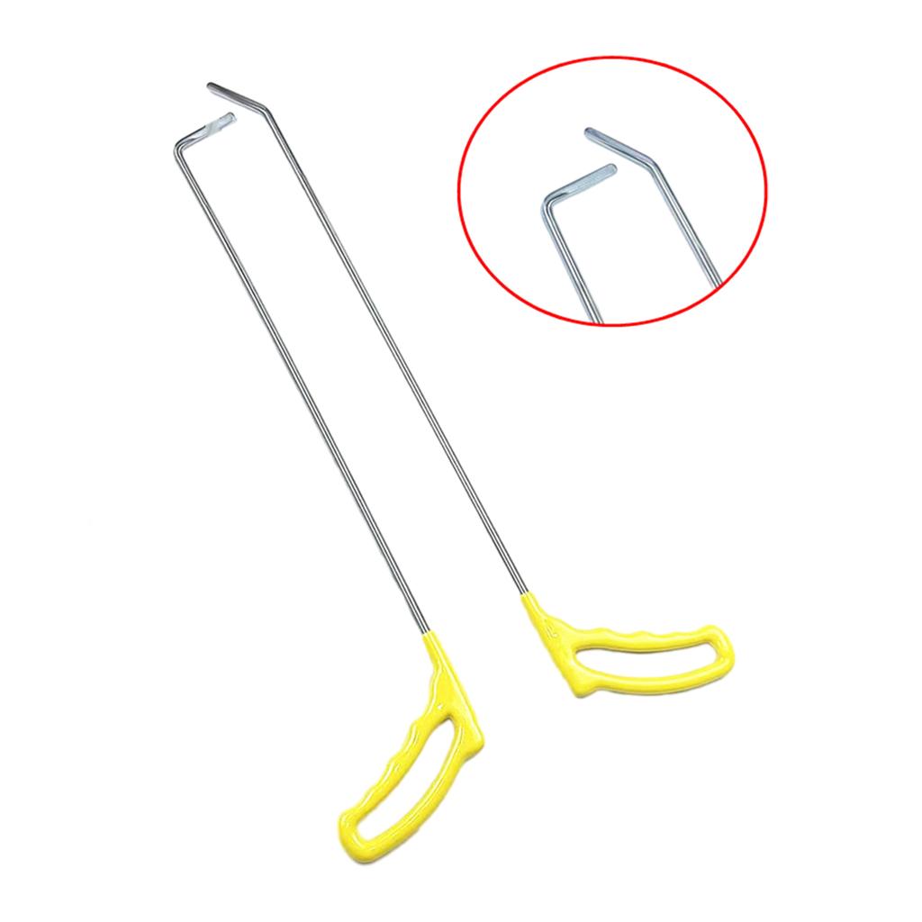 2/8-teiliges Karosserie-Reparatur-Demontagewerkzeug für lackfreie Reparaturen an Karosserietüren, Haken aus Edelstahl, Schubstangen-Kits