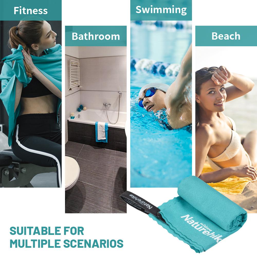 Naturehike 2026 New 10-Color Quick Dry Towel Outdoor Moisture Breathable Bath Towel Portable Sports Gym Towel Travel Beach Towel