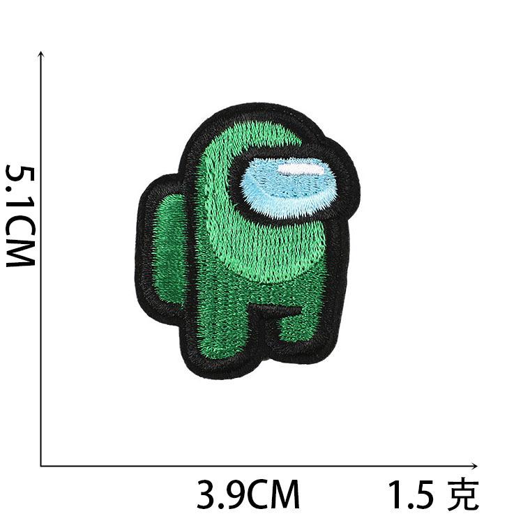 

Computer Embroidery Label Game Character Embroidery Cloth Sticker Werewolf Cartoon Patch Sticker Ironing Clothes Decoration Seal Label no. 2~_3 pieces
