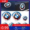 BAAS1 For BMW 7pcs 50th Worker Emblem Badge Logo Sticker Car Front Hood Rear Trunk Auto Accessories For BMW 82mm 74mm 68mm 45mm 56mm