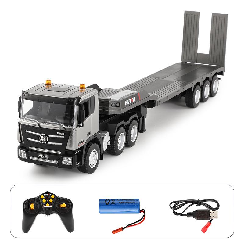 

Huina 9-Channel Remote Control Flatbed Trailer Toy with Lights & Sound Effects English Version 1318