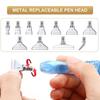 T02C!11 Pack Diamond Brush Metal Nibs DIY Diamond Painting Metal Pen Tips 5D Diamond Painting Replacement Pen Heads