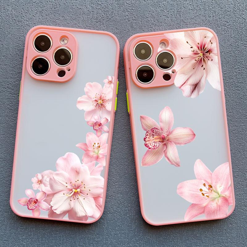 Lily Orchid Flower Bloom Luxuriantly Phone Case For iPhone 15 16 14 Pro Max Plus 13 12 Mini 11 Pro Max XS XR X 7 8 SE2 Covers
