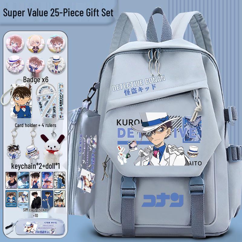 Detective Conan x Kaito Kid Large Capacity Backpack for Students