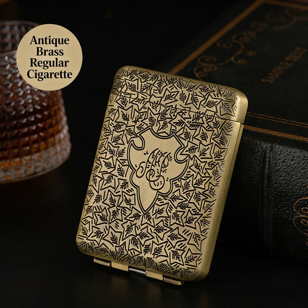 1pc Metal Cigarette Case Triple Opening Flip-Top Lid Pressure-Resistant Portable Cigarette Holder Smoking Accesoires Men's Gifts