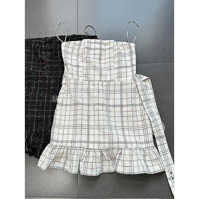 Yan Zi Export Day + Classic Style Tube Top Mini Tube Top Dress Ruffles Exquisite Refined Grace Dinner Suit