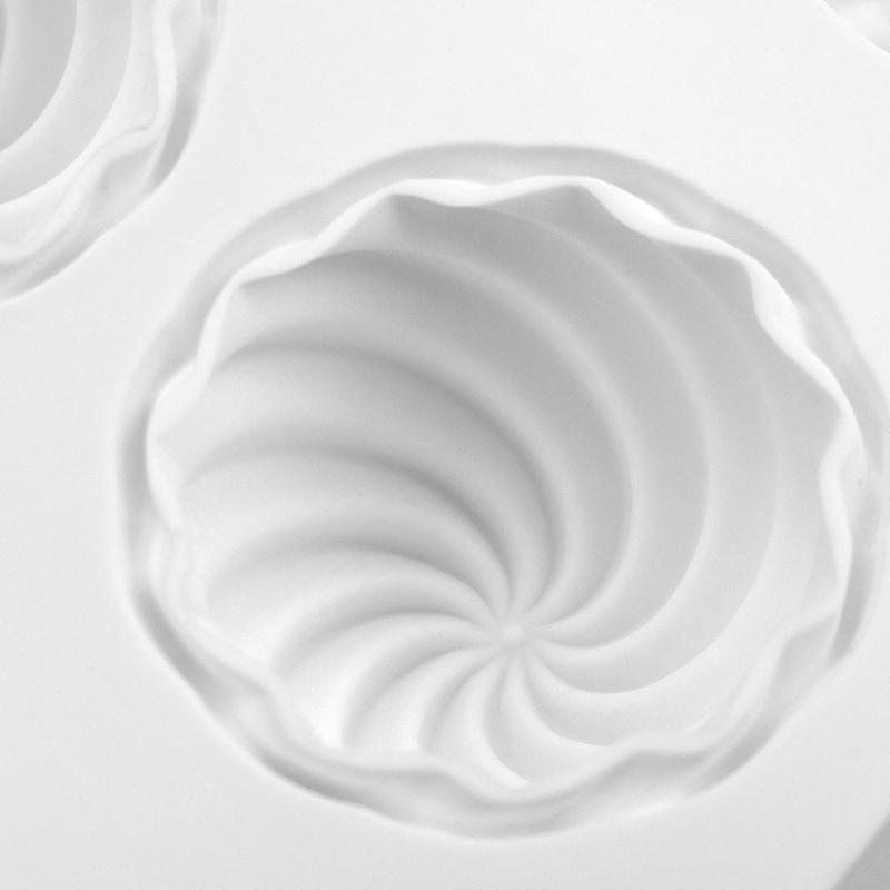 6 Cavity Spiral Diamond Cactus Texture Silicone Cake Molds Mousse Dessert Baking Tools Soap Mould Diy Candle Mold Kitchen