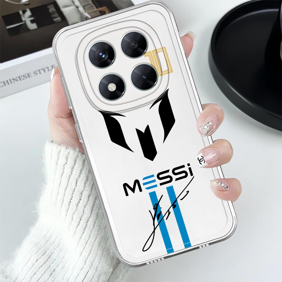 Case for Xiaomi Redmi Note 14 Pro Plus 14C 9 10 11 10S 11S 12 13C 12S A4 Note 13 Soft Phone Cover FootBall Number