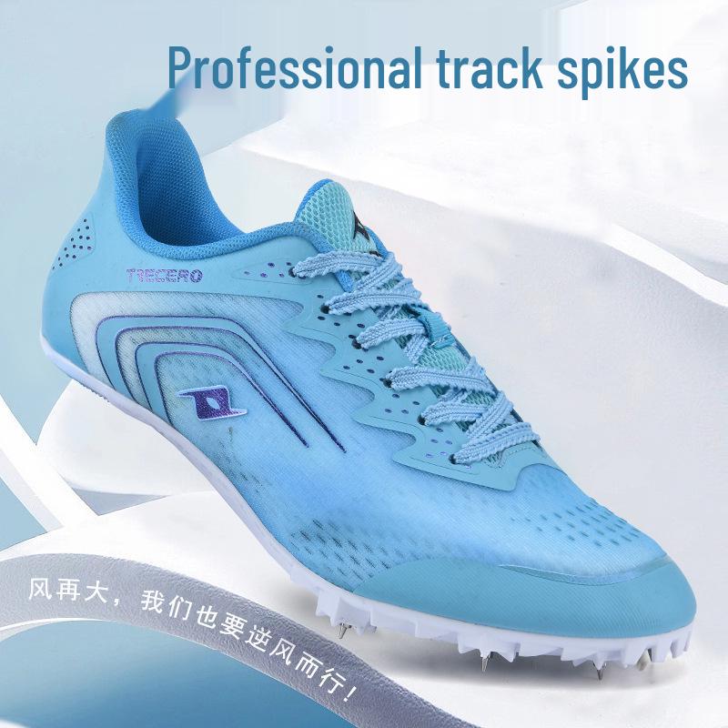 Xisailong Unisex Sprint Track Shoes - 7 Spike, Breathable Mesh, Ideal for Student Training & Sports Meets 38