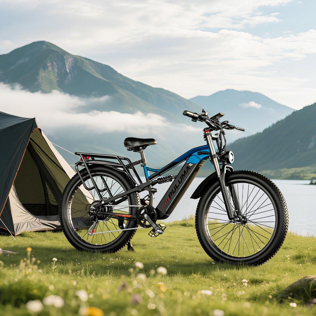 PULUMA PE86 Electric Bike, 500W Motor, 48V 20Ah Battery, 26 X 3.0 Inch Tires, 150 Km Range