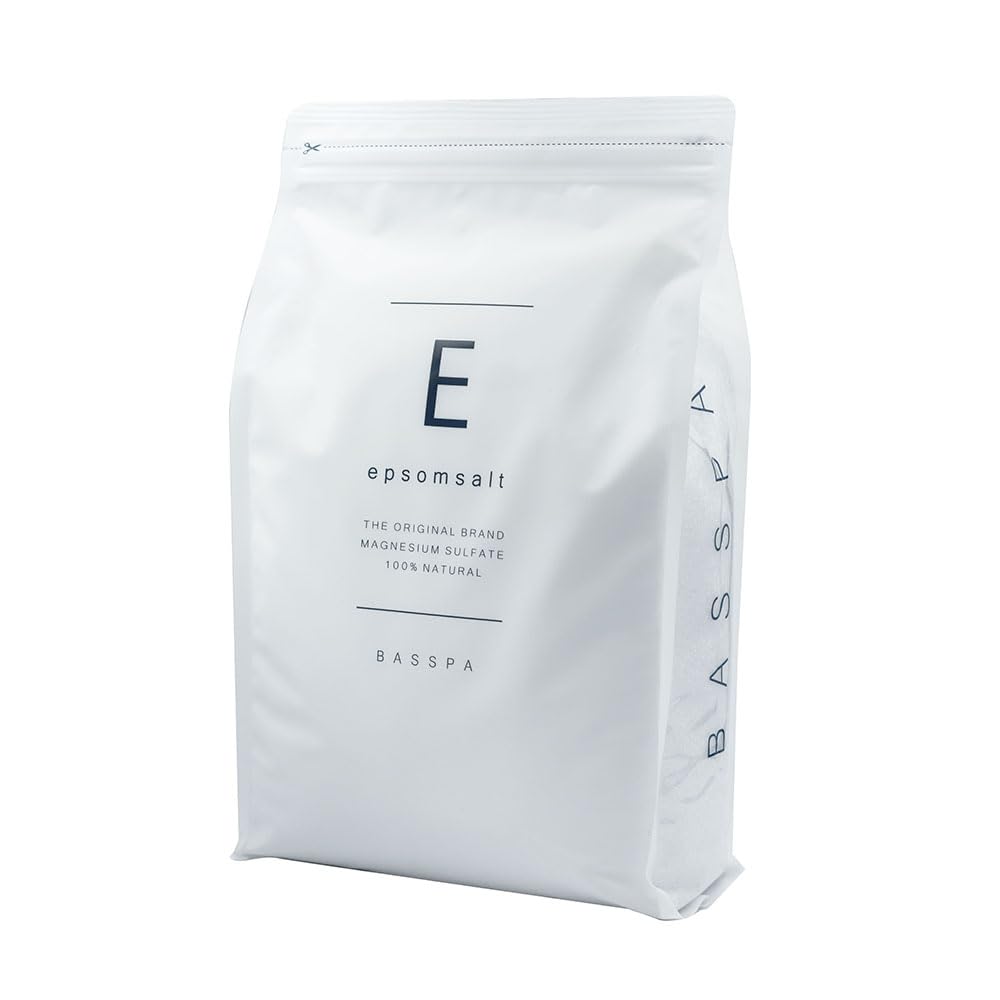 

BASSPA Epsom Magnesium Bath Measuring Spoon Purity or Unscented Salt, Sulfate, Additive, Included, 99% More, (3kg)