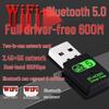 Adaptador de Red Inalámbrica de Doble Banda 5G WiFi 6 y Bluetooth 5.4 para Portátiles y Ordenadores de Escritorio