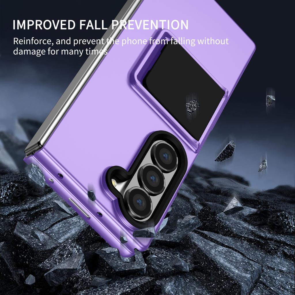 For Samsung Galaxy Z Fold6 5G Case Hidden Kickstand Hard PC Phone Cover