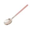 2Pcs 410 Stainless Steel Luxury 4 Color Handle Spoon For Family Dinner Tableware Restaurant Flatware Soup Ladle