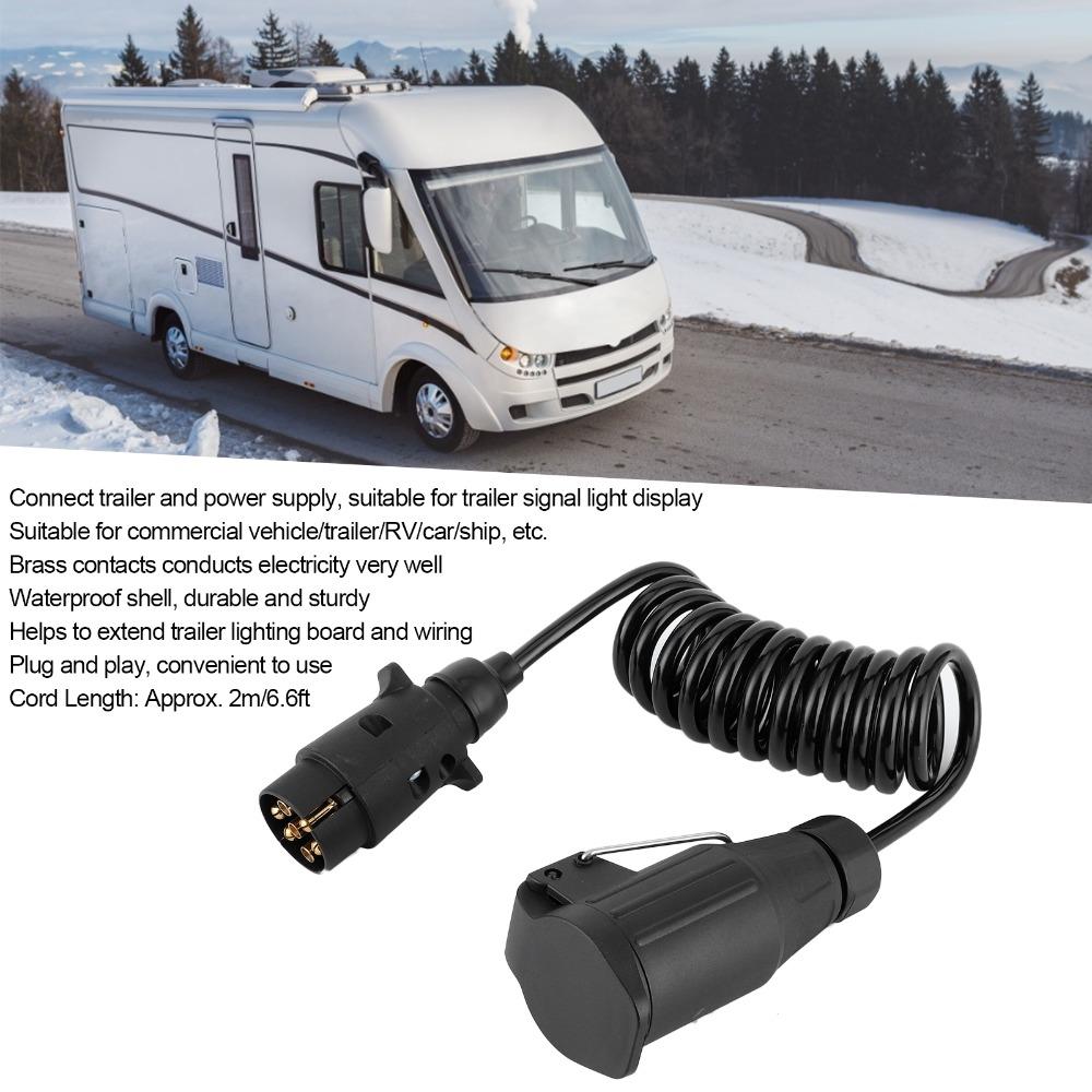 12V Trailer Wiring Adapter Cable Trailer Spring Connection Cable  Caravan Rv Trailer Towing