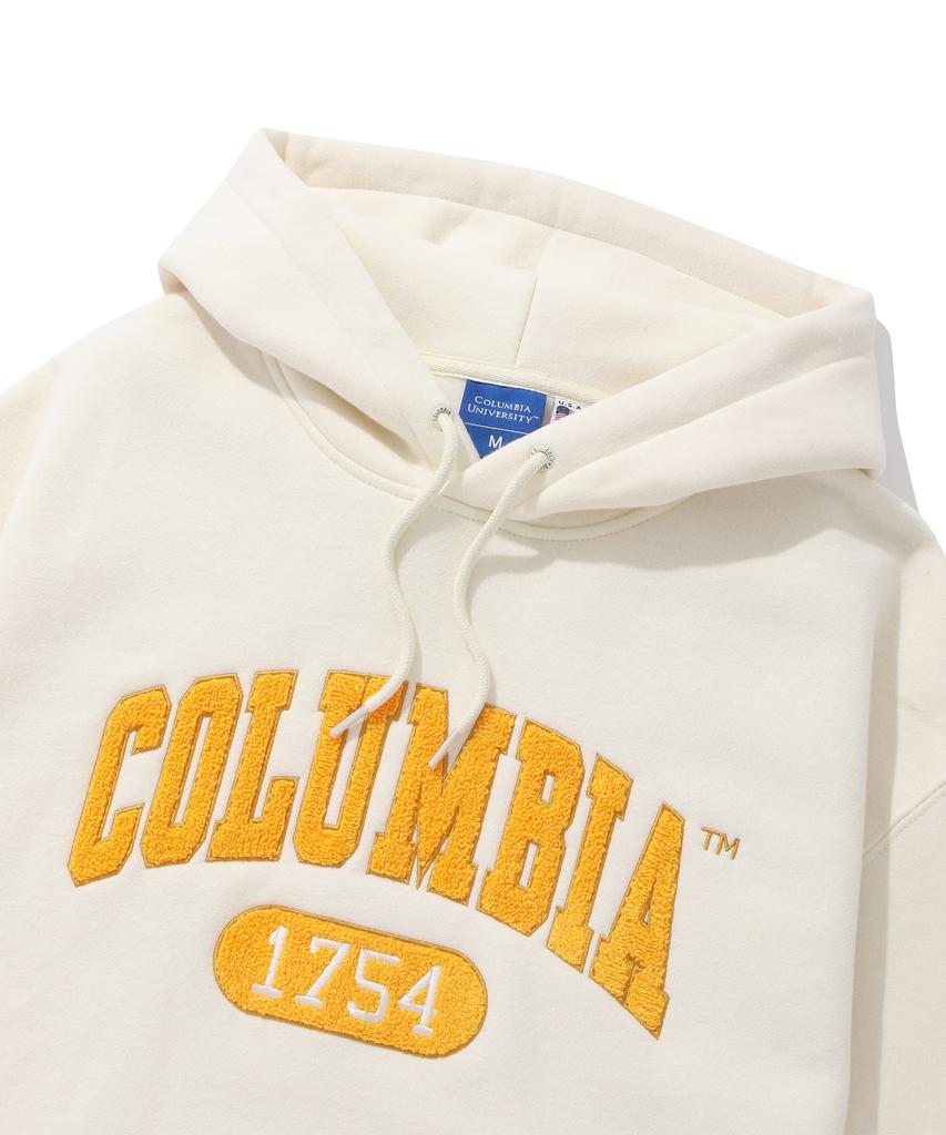 1754 Arch Logo Boucle Fleece Hoodie Cream