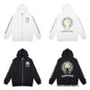 Chrome Heart Pure Cotton Terry Zip-Up Hoodie with Hood